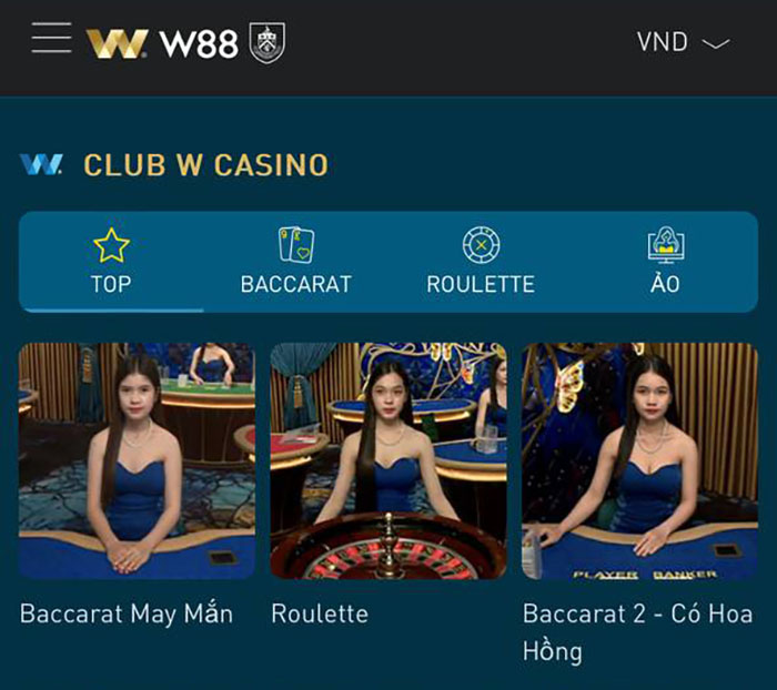 Top game casino trực tuyến W88