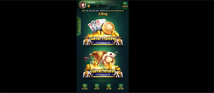 Các trò chơi tại sảnh game bài tại V9bet